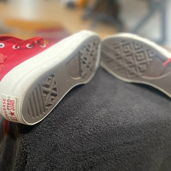 Converse Red High-Top Sneakers - Picture 4 of 5